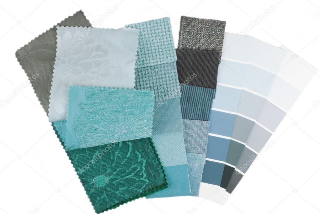 Upholstery tapestry and curtain color selection for interior
