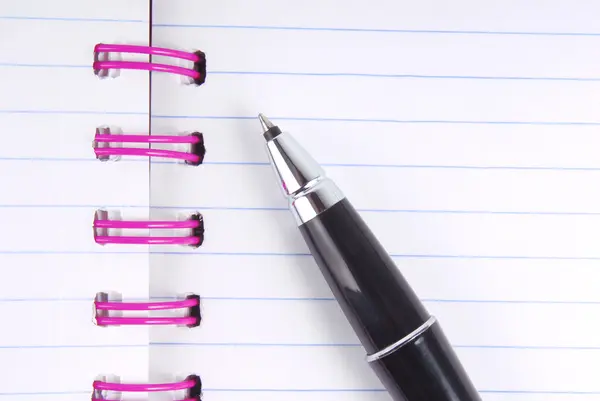 Notebook and pen — Stock Photo, Image