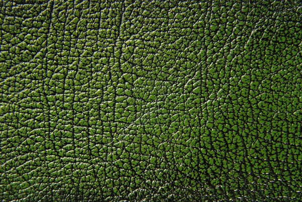 Fundo textura de couro verde — Fotografia de Stock