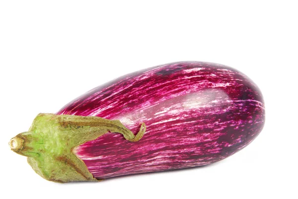 Graffiti eggplant aubergine striped isolated on white — Stock Photo, Image