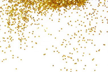 Altın glitter çerçeve arka plan
