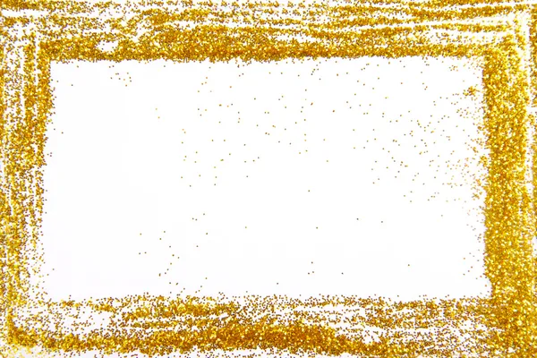 Glitter sparkle frame border background — Stock Photo, Image