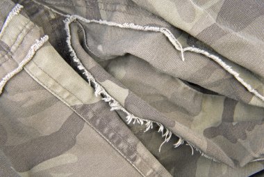 Camouflage cloth texture crumpled clipart
