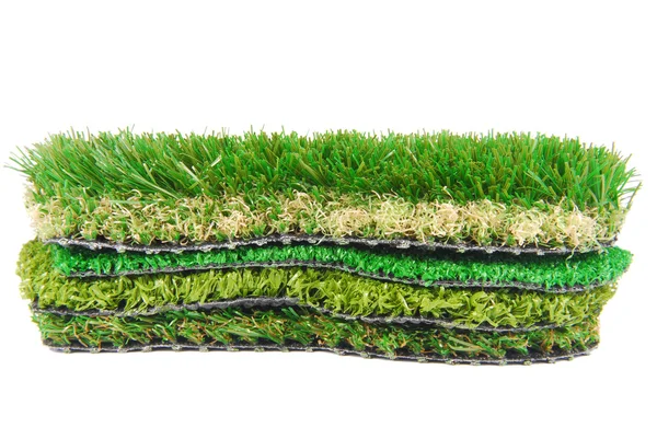 Artificial grass astroturf selection isolated on white — Stock Photo, Image