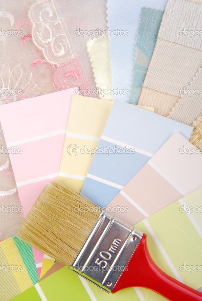 Color pastel design  selection for interior