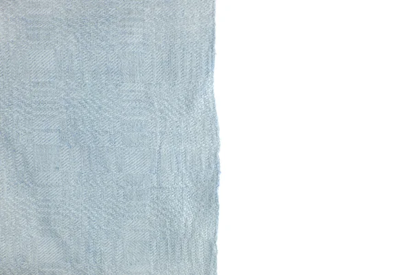 Vecchio lino antico telaio bordo tessuto isolato — Foto Stock