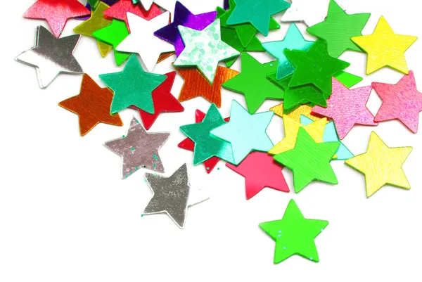 Confetti stars border background — Stock Photo, Image