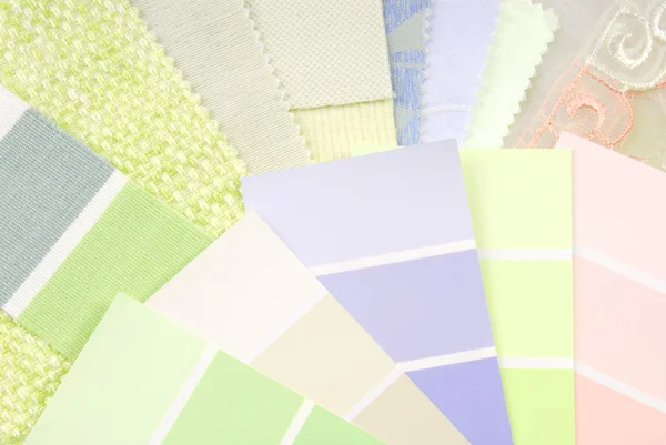 Seleção de design de cor pastel para interior — Fotografia de Stock