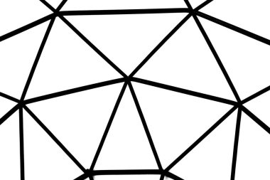 Beyaz arkaplanda izole edilmiş altın trangle yakın plan