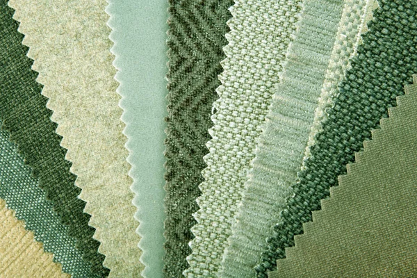 Closeup Fabric Swatches Choice Interior Design — Stock Photo, Image