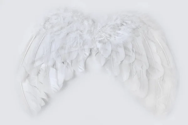 靠近天使的翅膀 白色的 白色的 — 图库照片