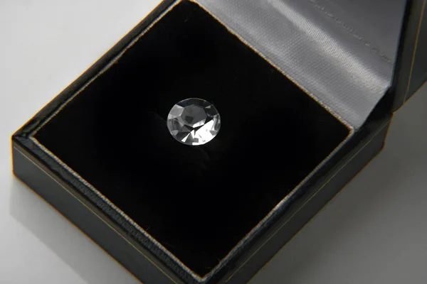 Close Diamond Black Gift Box — Foto de Stock