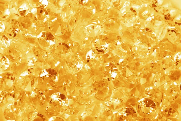 Close Golden Diamonds Background — Stock Photo, Image