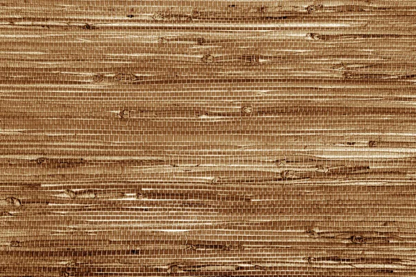 Primo Piano Del Marrone Bambù Erba Vimini Parete Sfondo — Foto Stock