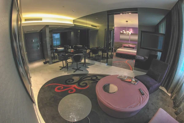 Habitación de huéspedes de hotel de lujo, Singapur —  Fotos de Stock