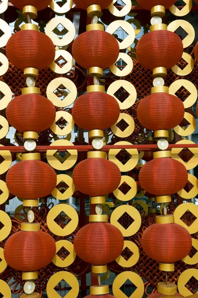 Red lanterns decorating the Chinese New Year — Stock Photo, Image