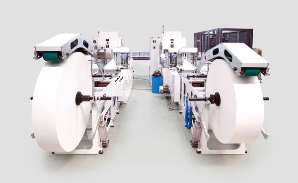 Packaging and printing machine line — Stock Photo, Image