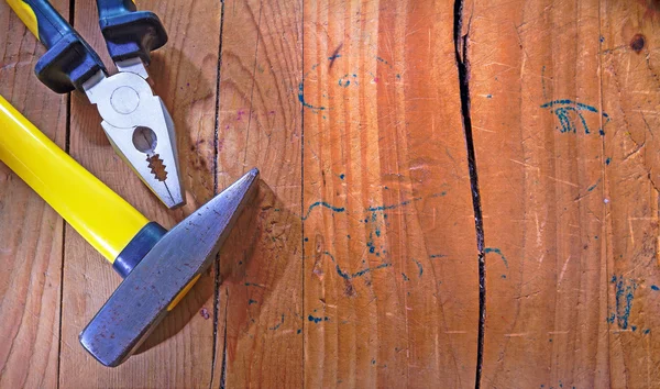 Hammer and pliers — Stock Photo, Image