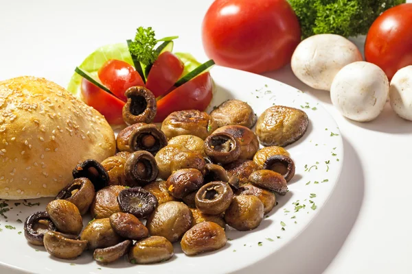 Fried mushrooms — Stock Photo, Image