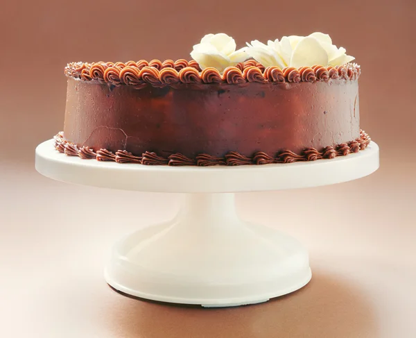 Torta di compleanno al cioccolato — Foto Stock