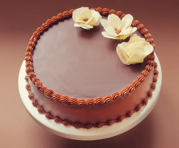 Schokoladen-Geburtstagstorte — Stockfoto