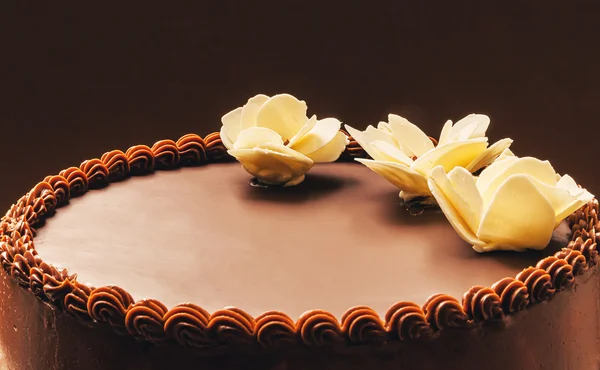 चॉकलेट जन्मदिन केक — स्टॉक फ़ोटो, इमेज
