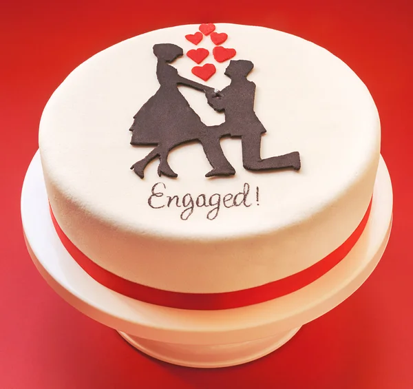 Cake for Engaged — Stock Photo, Image