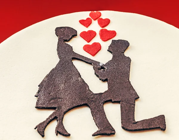 Cake for Engaged — Stock Photo, Image