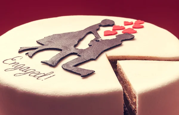 Cake for Engaged — Stock Photo, Image