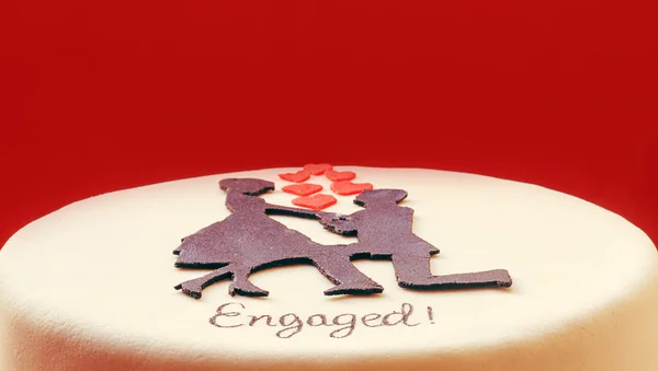 Cake for Engaged — Stock Photo, Image