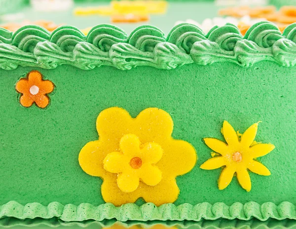 Green Field Cake — Stock Photo, Image