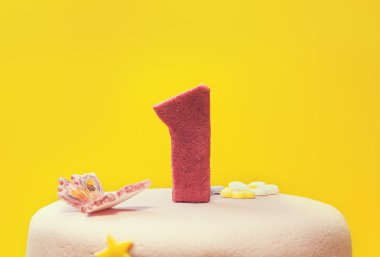 eerste verjaardagstaart