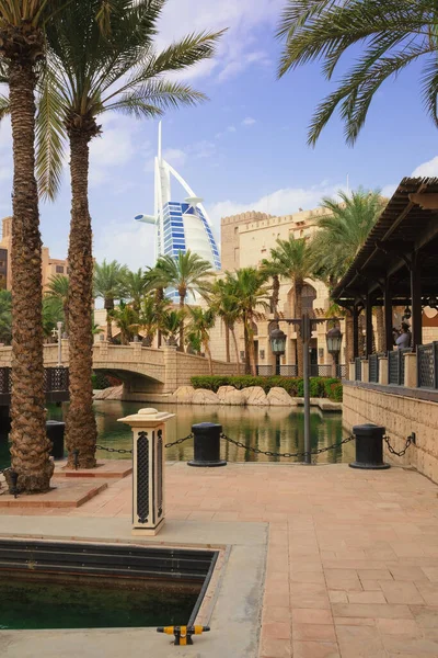 Dubai Emiratos Árabes Unidos Enero 2022 Hermosa Madinat Jumeirah Detalles — Foto de Stock