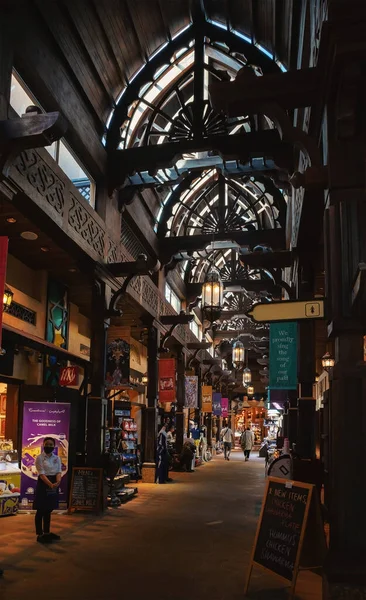 Dubai Verenigde Arabische Emiraten Januari 2022 Prachtige Bazar Bij Madinat — Stockfoto