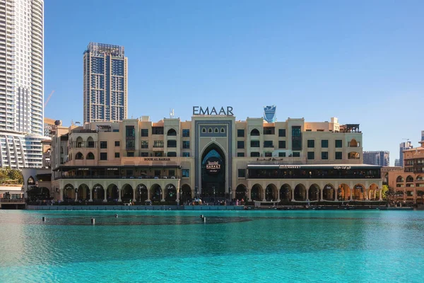 Dubai Verenigde Arabische Emiraten Januari 2022 Omliggende Gebouwen Van Burj — Stockfoto