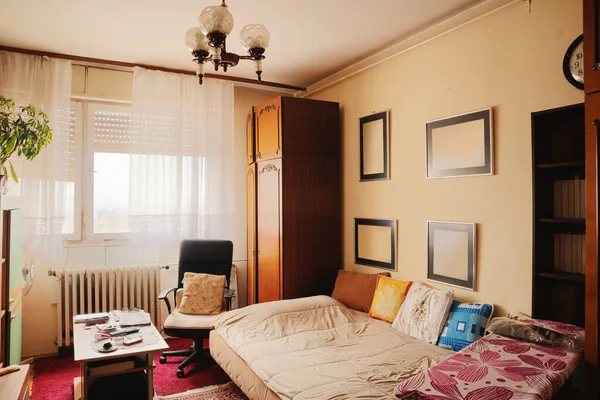 Interior Old Room Ordinary Look Home Balkans — Stock Photo, Image