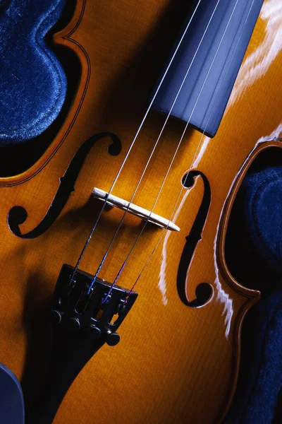 Closeup View Small Violin One Half Size View Details — Stock Photo, Image