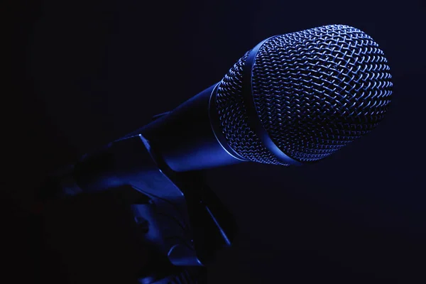 Closeup View Vocal Condenser Microphone Modern Design Royalty Free Stock Photos