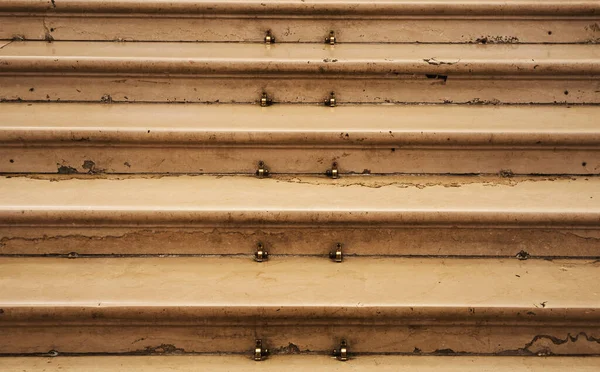 Hall Staircase Red Carpet Hangers Close Details — Stock Photo, Image