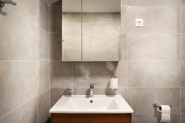 Interior New Modern Small Bathroom — Stock Photo, Image