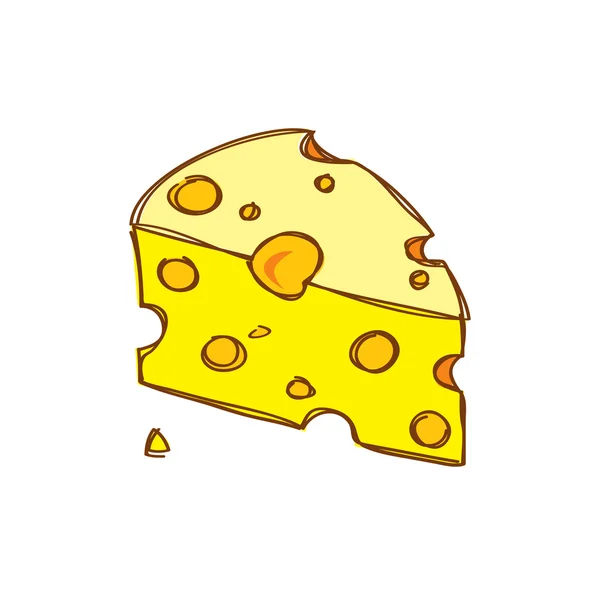 チーズの漫画 — ストックベクタ