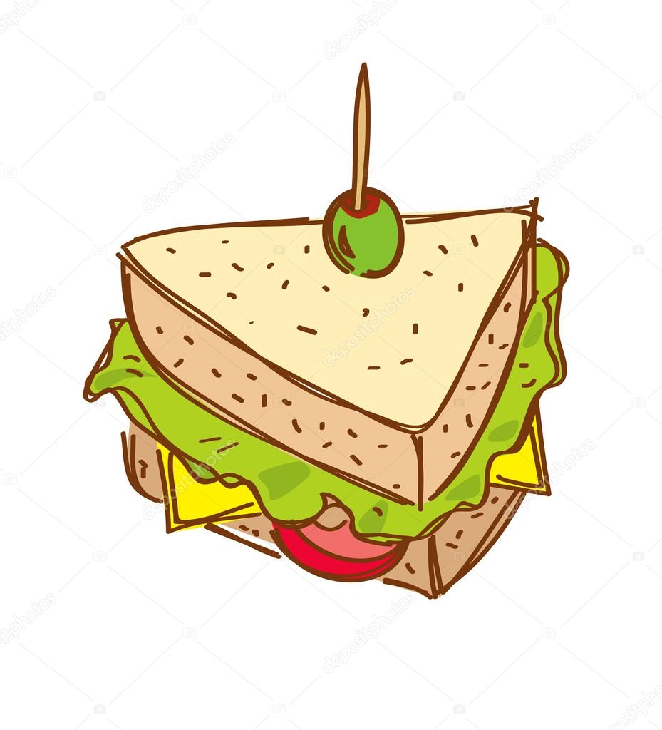 Sandwich cartoon