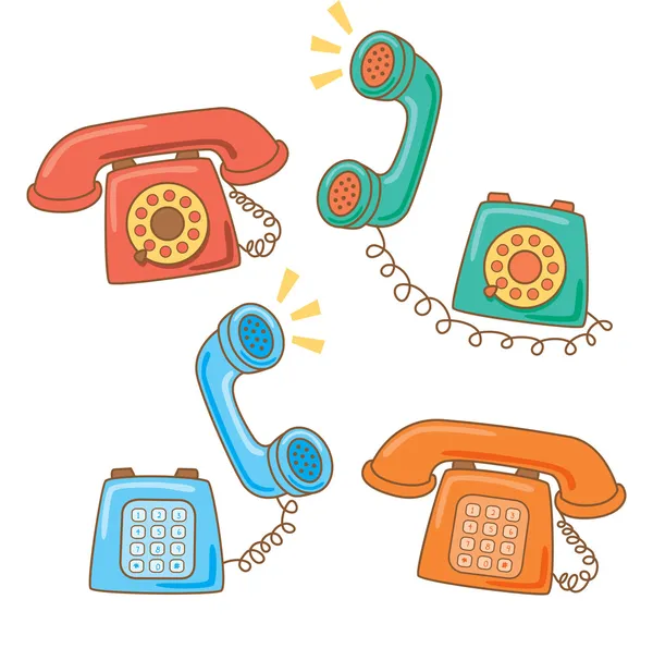 Telefone vintage —  Vetores de Stock