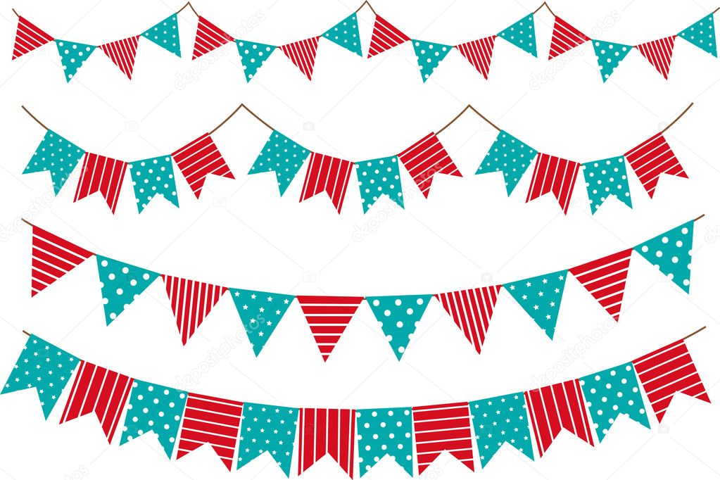 Bunting and garland decoration