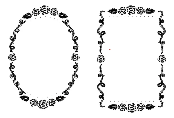 Σύνολο χαριτωμένο καρέ σε στυλ doodle — Διανυσματικό Αρχείο