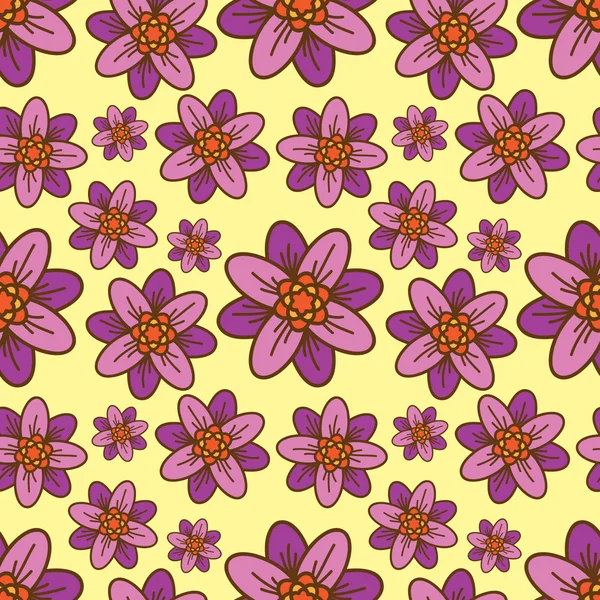 美しい花のパターン — ストックベクタ
