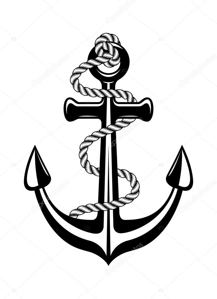 Anchor with rope