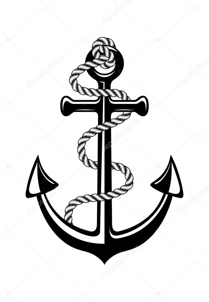 Anchor with rope