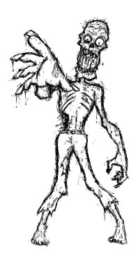 mummia grunge adatto per eventi di halloween