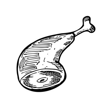 el çekilmiş tavuk budu